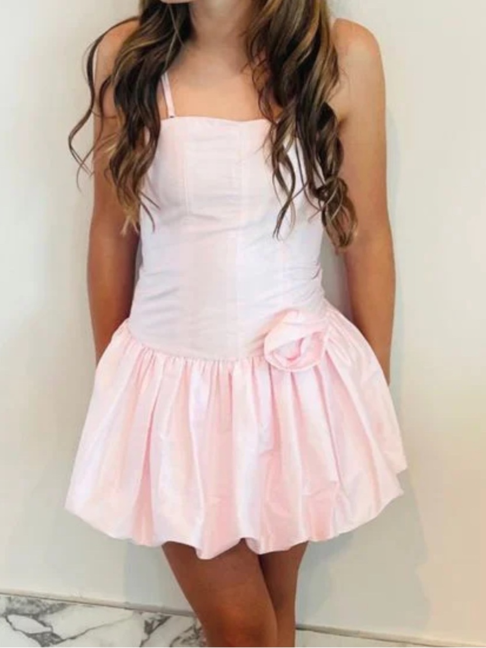 Theme NYC Bailey Pastel Pink Taffeta Ballet Dress